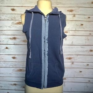 Revolve27 Miles Malibu BRADY Hoodie Vest Top - S-M